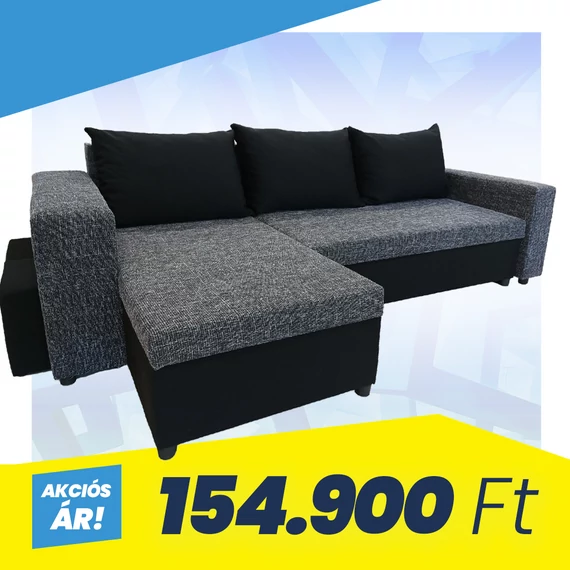 GRAND - L Alakú Ágyazható Kanapé Puffal